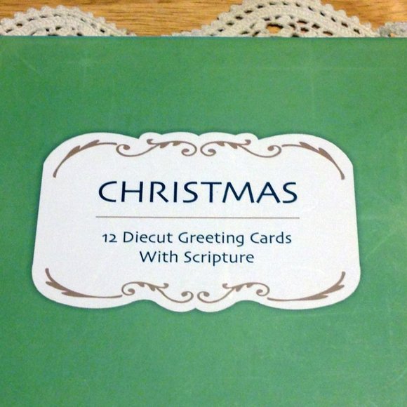 Bible Scriptures on Beautiful Die-cut Christmas Cards - Picture 2 of 12